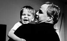Christian with Marlon Brando: "It's an emotional journey as well."